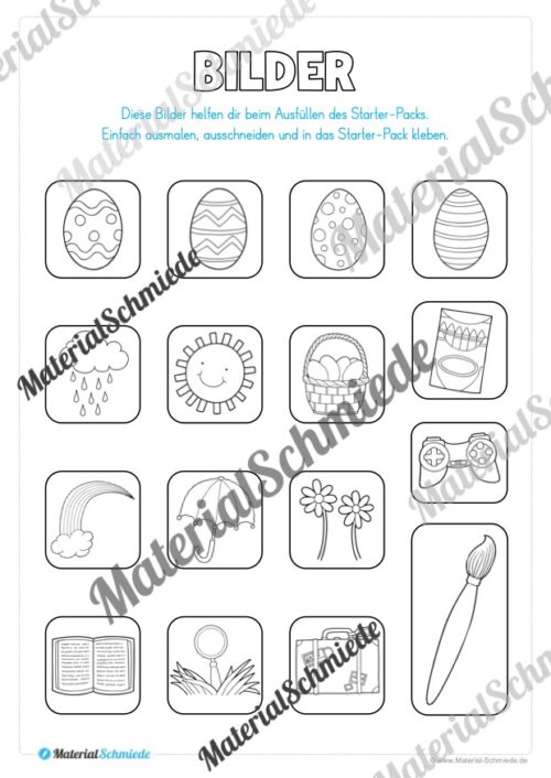 Osterferien: Starter-Pack (14 Seiten) - Arbeitsblatt 02