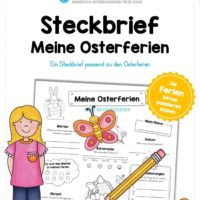 Steckbrief: Meine Osterferien