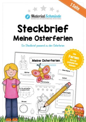 Steckbrief: Meine Osterferien