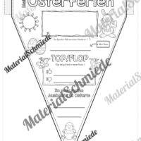 Wimpel / Wimpelkette Osterferien (Vorschau)