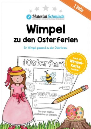 Wimpel / Wimpelkette Osterferien