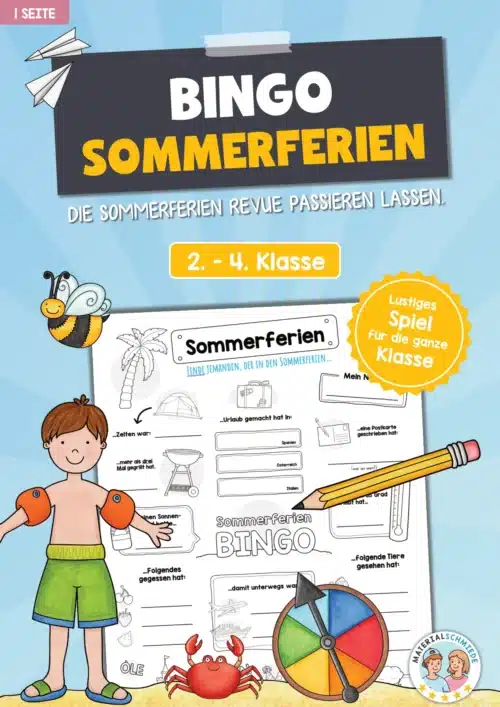 Bingo zu den Sommerferien