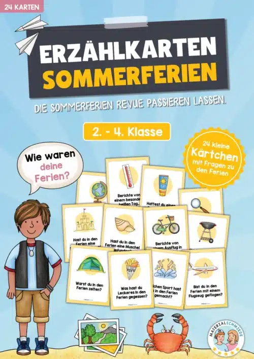 24 Erzählkarten zu den Sommerferien
