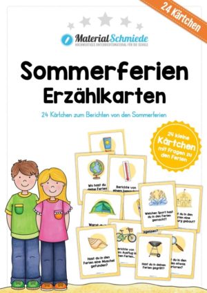 24 Erzählkarten zu den Sommerferien