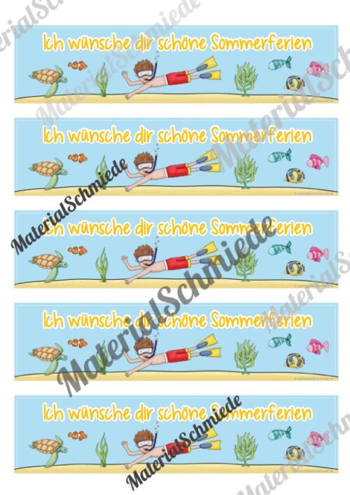 Sommerferien Gruß mit Wassereis (Vorschau 02)