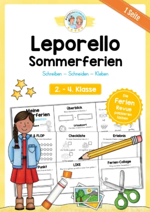 Leporello Sommerferien (2. - 4. Klasse)