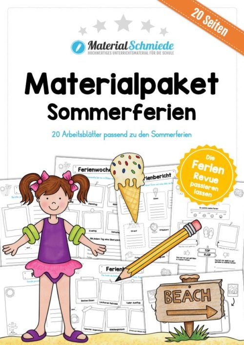 Sommerferien Materialpaket (20 Arbeitsblätter)