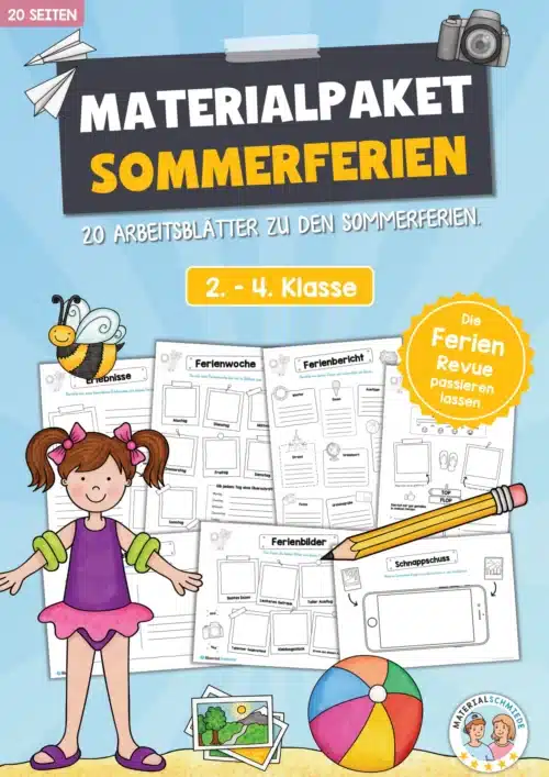 Sommerferien Materialpaket (20 Arbeitsblätter)
