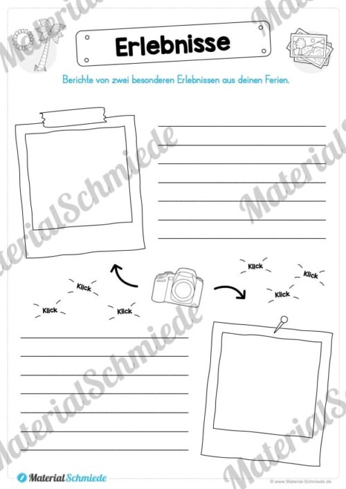 Sommerferien Materialpaket (Vorschau 02)