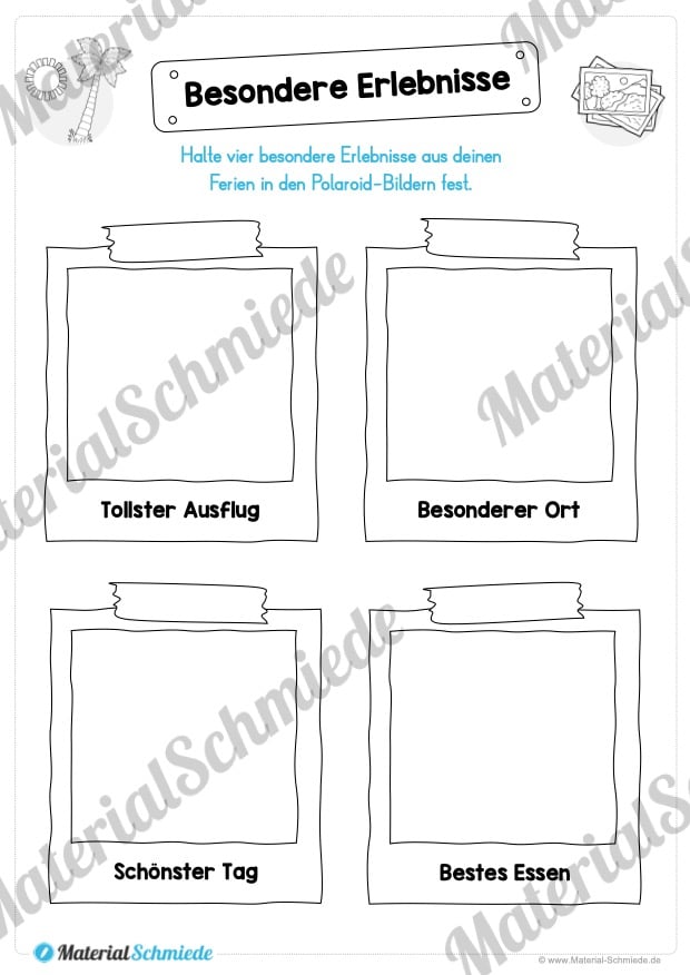 Sommerferien Materialpaket (Vorschau 03)