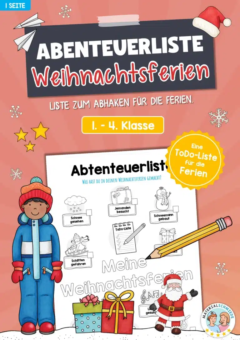 Abenteuerliste Weihnachtsferien