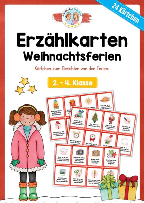 Weihnachtsferien: 24 Erzählkarten