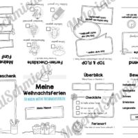 Faltheft Weihnachtsferien (ohne Linien)