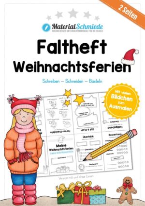 Faltheft Weihnachtsferien