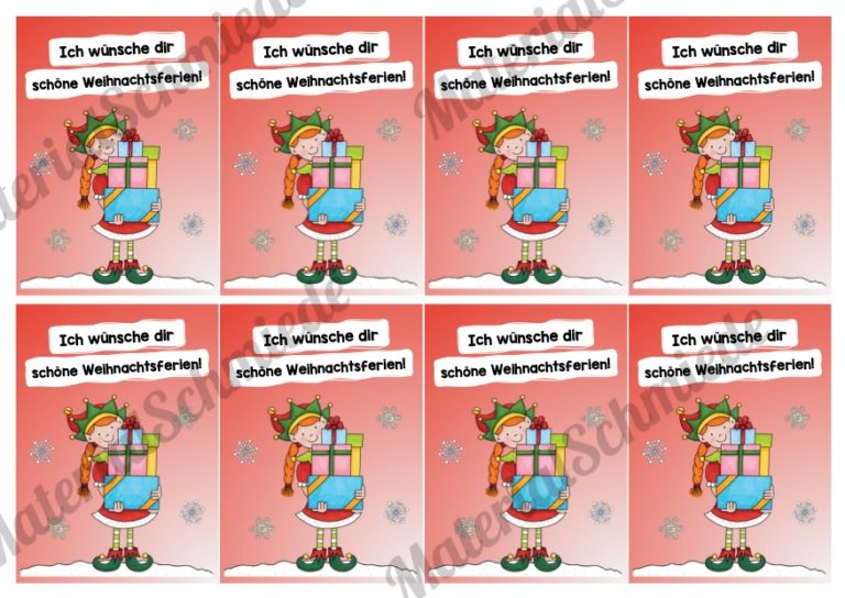 Grußkarten Weihnachtsferien (Vorschau 05)