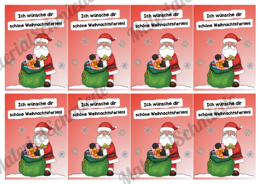 Grußkarten Weihnachtsferien (Vorschau 06)