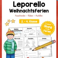 Leporello Weihnachtsferien