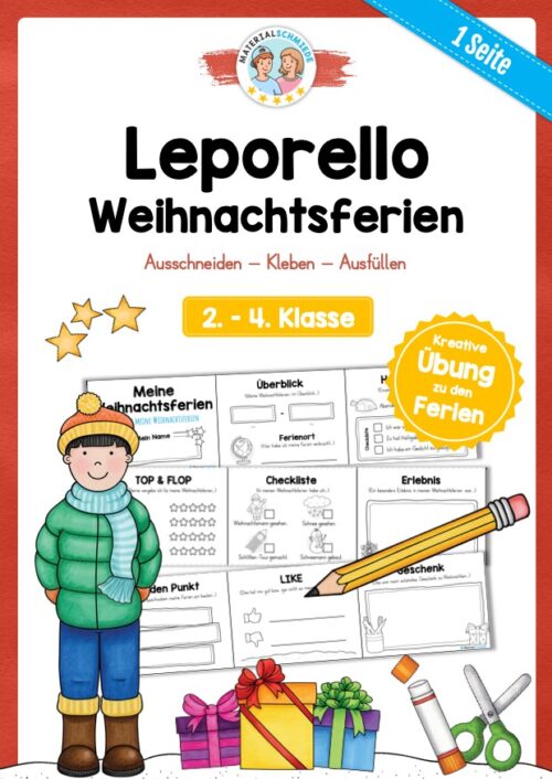 Leporello Weihnachtsferien