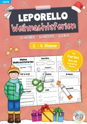Leporello Weihnachtsferien