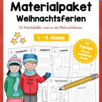 20 Arbeitsblätter zu den Weihnachtsferien