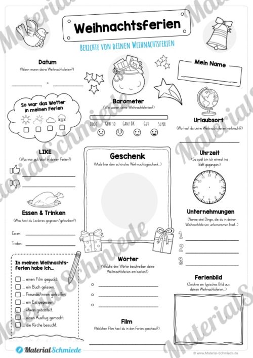 Steckbrief Weihnachtsferien (Variante 02)