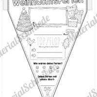 Wimpel Weihnachtsferien