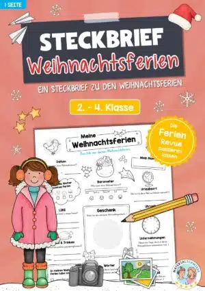 Steckbrief: Meine Weihnachtsferien