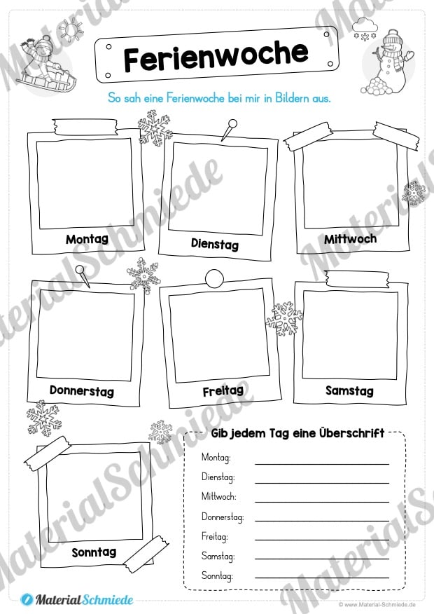 20 Arbeitsblätter zu den Winterferien (Vorschau 01)