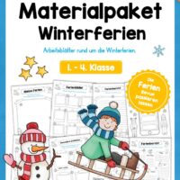 20 Arbeitsblätter zu den Winterferien