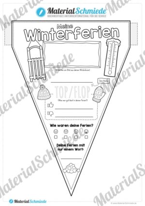 Wimpel Winterferien