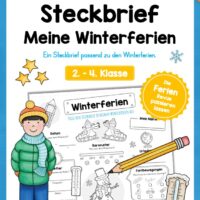 Steckbrief: Meine Winterferien