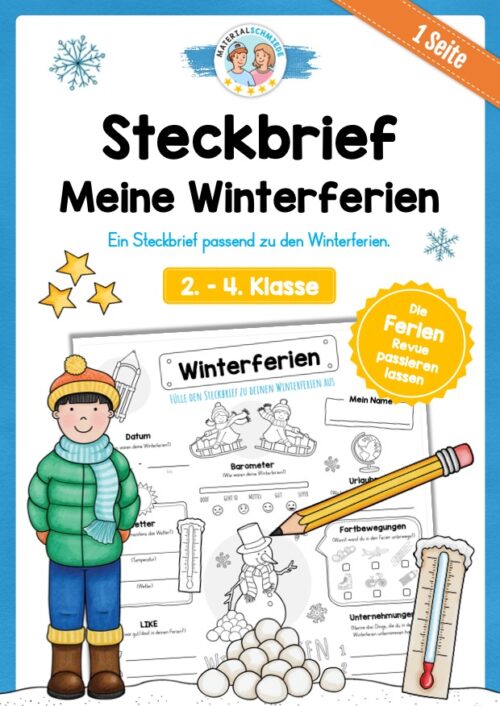 Steckbrief: Meine Winterferien