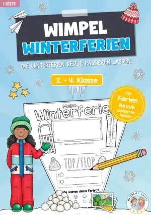 Winterferien: Wimpel / Wimpelkette