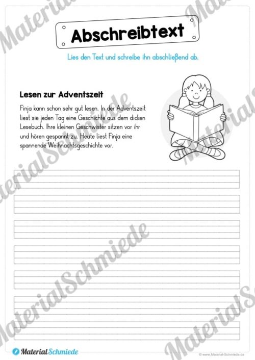 10 Abschreibtexte: Thema Advent (Vorschau 03)
