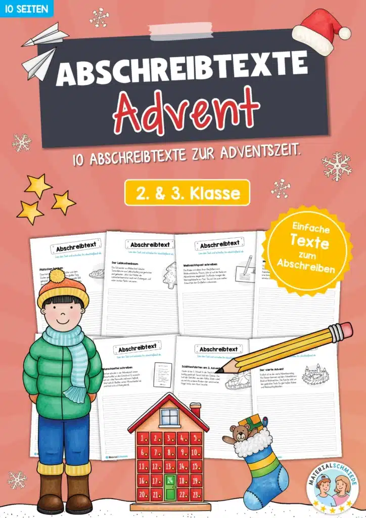 10 Abschreibtexte: Thema Advent