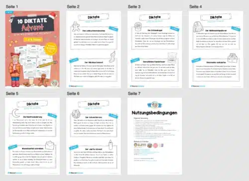 10 Diktate zum Advent (Überblick)