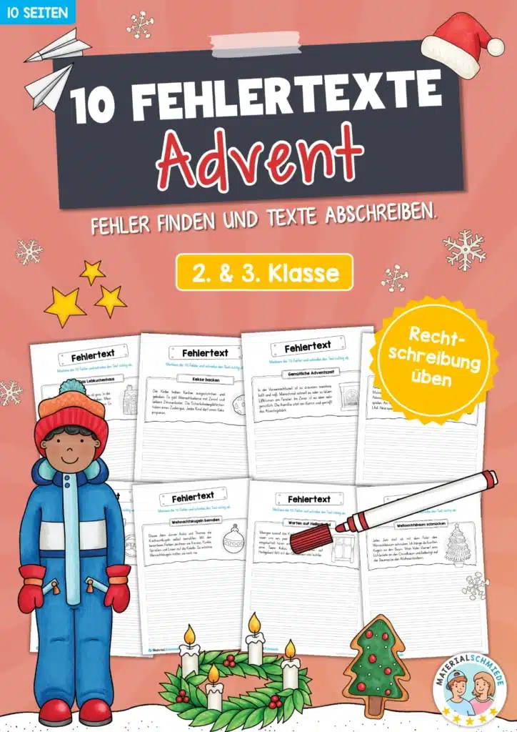 10 Fehlertexte: Thema Advent