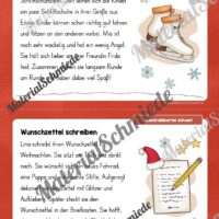 Abschreibkartei: Thema Advent (10 Karten mit Abschreibtexten) - Vorschau 03