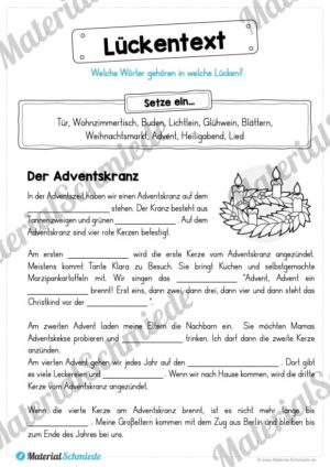 10 Leseübungen: Thema Advent (Vorschau 05)