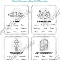 10 Leseübungen: Thema Advent (Vorschau 08)