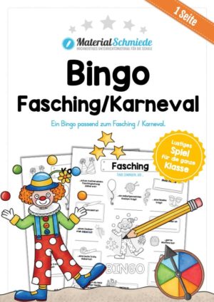 Bingo: Fasching / Karneval