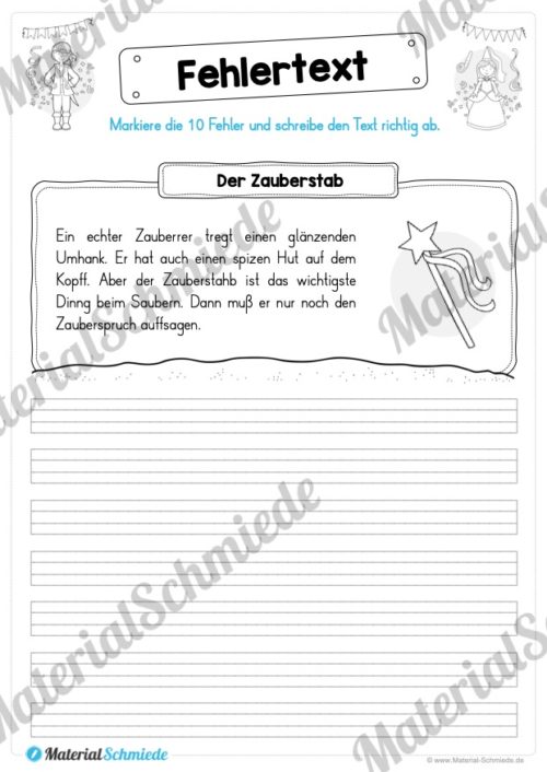 10 Fehlertexte zum Fasching / Karneval (Der Zauberstab)