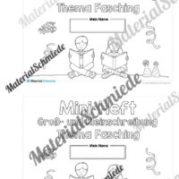 Mini-Heft: Groß- und Kleinschreibung (Fasching/Karneval) - Arbeitsblatt 01