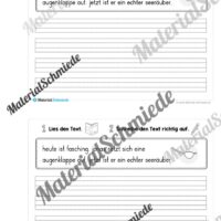 Mini-Heft: Groß- und Kleinschreibung (Fasching/Karneval) - Arbeitsblatt 02