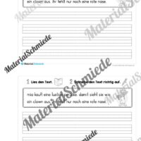 Mini-Heft: Groß- und Kleinschreibung (Fasching/Karneval) - Arbeitsblatt 04