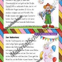 Abschreibkarten: Thema Fasching/Karneval (Arbeitsblatt 01)