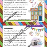 Abschreibkarten: Thema Fasching/Karneval (Arbeitsblatt 04)