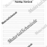 Abschreibkarten: Thema Fasching/Karneval (Arbeitsblatt 07)