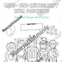 Lese- & Rätselheft zum Fasching/Karneval (1. & 2. Klasse) - Arbeitsblatt 01