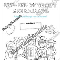 Lese- & Rätselheft zum Fasching/Karneval (1. & 2. Klasse) - Arbeitsblatt 02